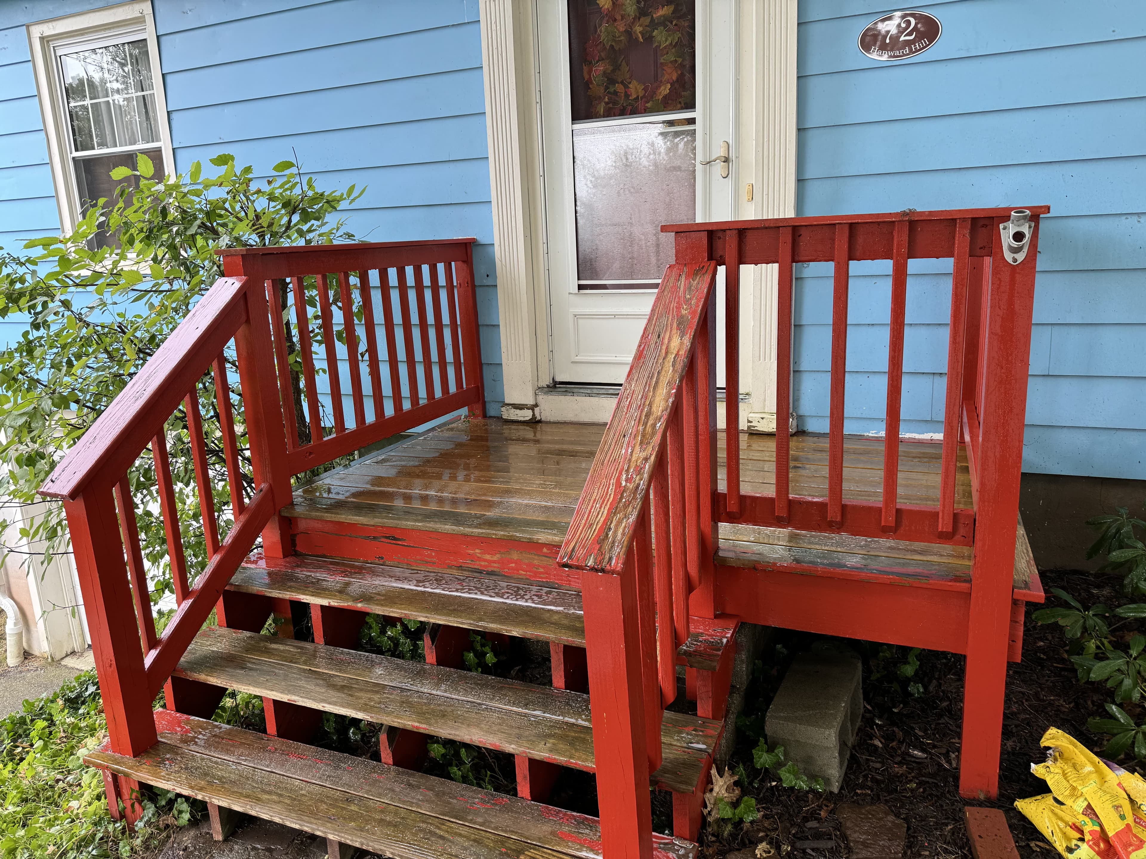 Front entry deck restoration — Before