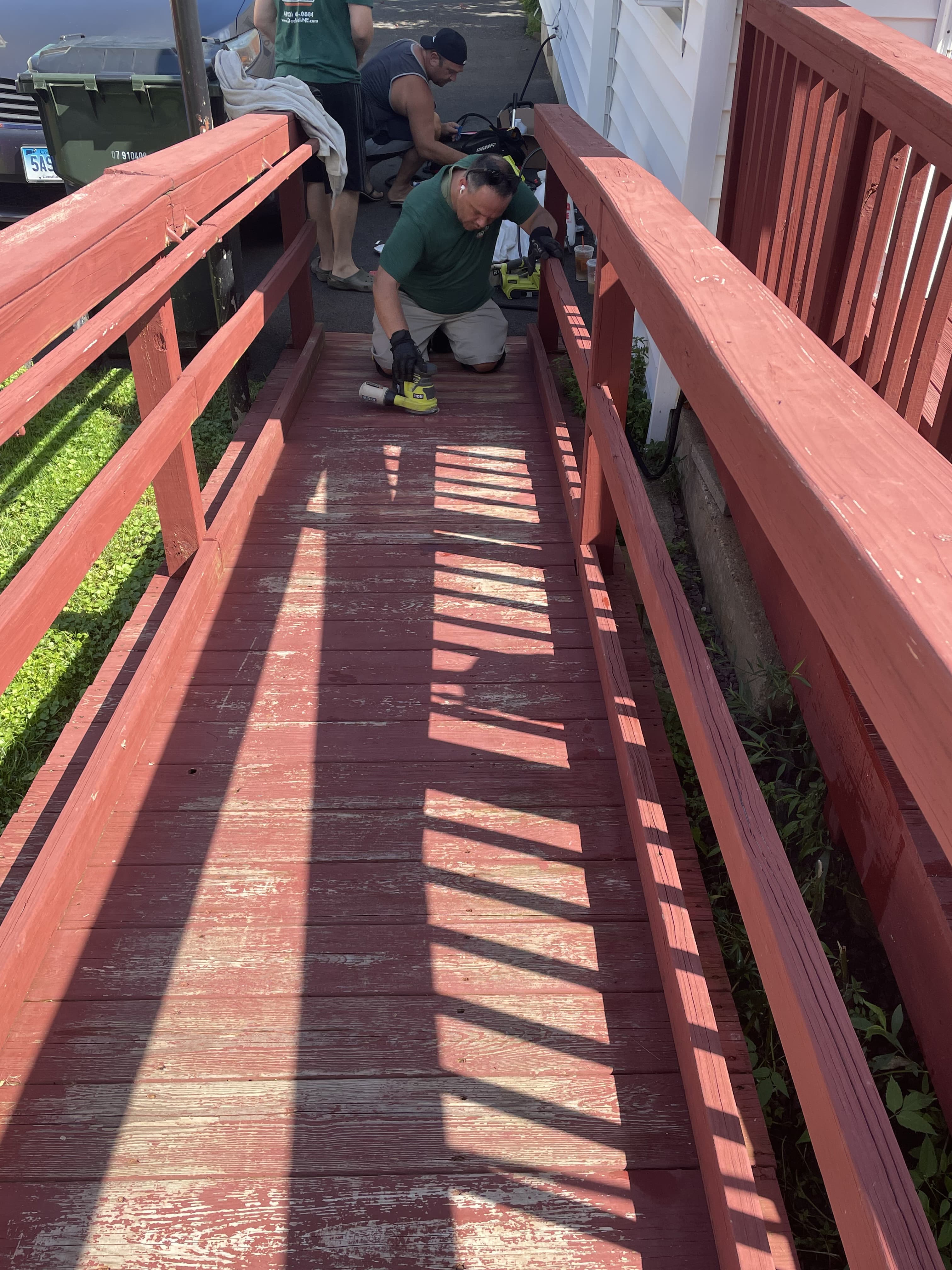 Deck & Accessibility Ramp — Before